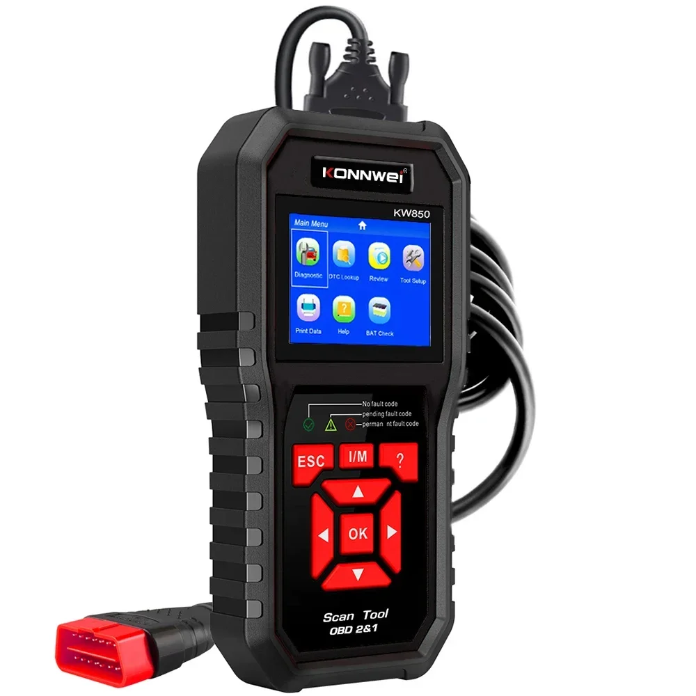 Сканер Obd2 Диагностический сканер KONNWEI KW850 Полнофункциональный автомобильный