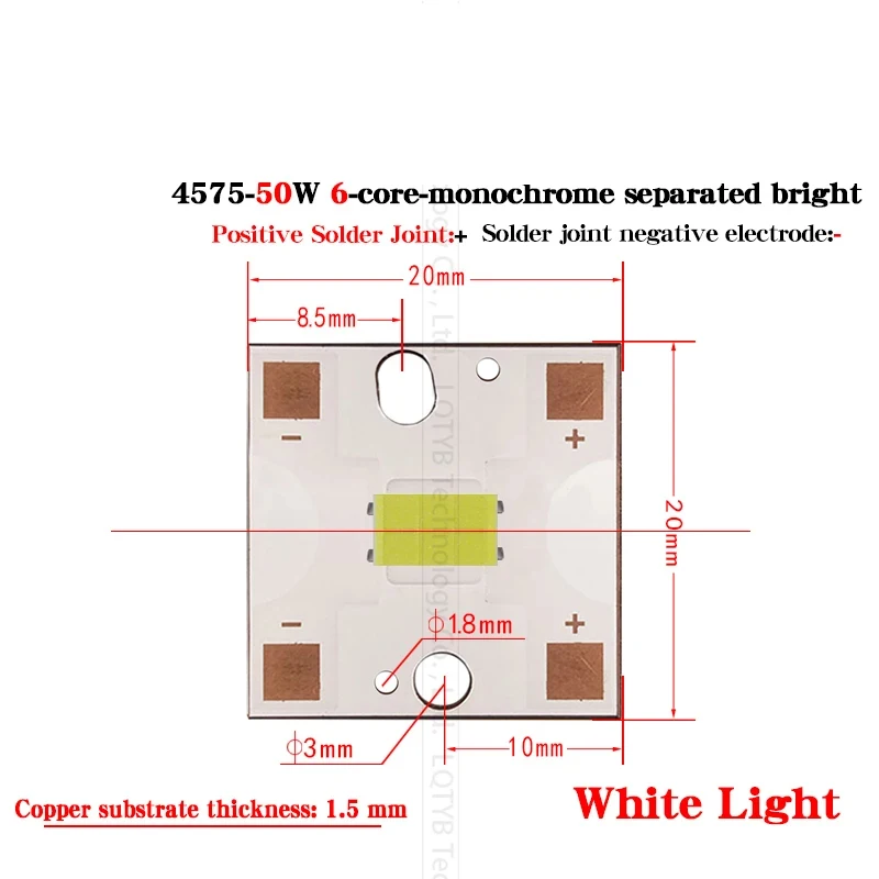 

Светодиодные ламповые бусины JUNTANG 4575 50Вт лимонно-светло-белый свет