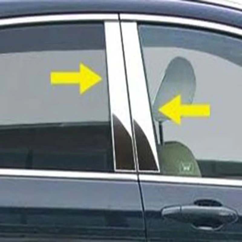 6 шт. хромированные автомобильные столбы для Chevrolet Silverado 1500 экипажная кабина