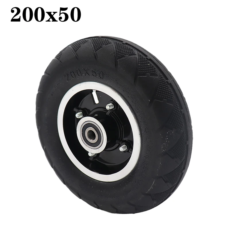 

200x50 Electric Scooter Tyre With Wheel Hub 8" Scooter 200x50 Tyre Inflation Electric Vehicle Metal Wheel Pneumatic Tire