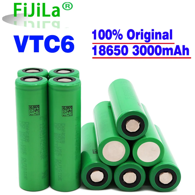 2-20 шт. новый оригинальный аккумулятор 18650 VTC6 3 7 в 3000 мАч перезаряжаемая батарея