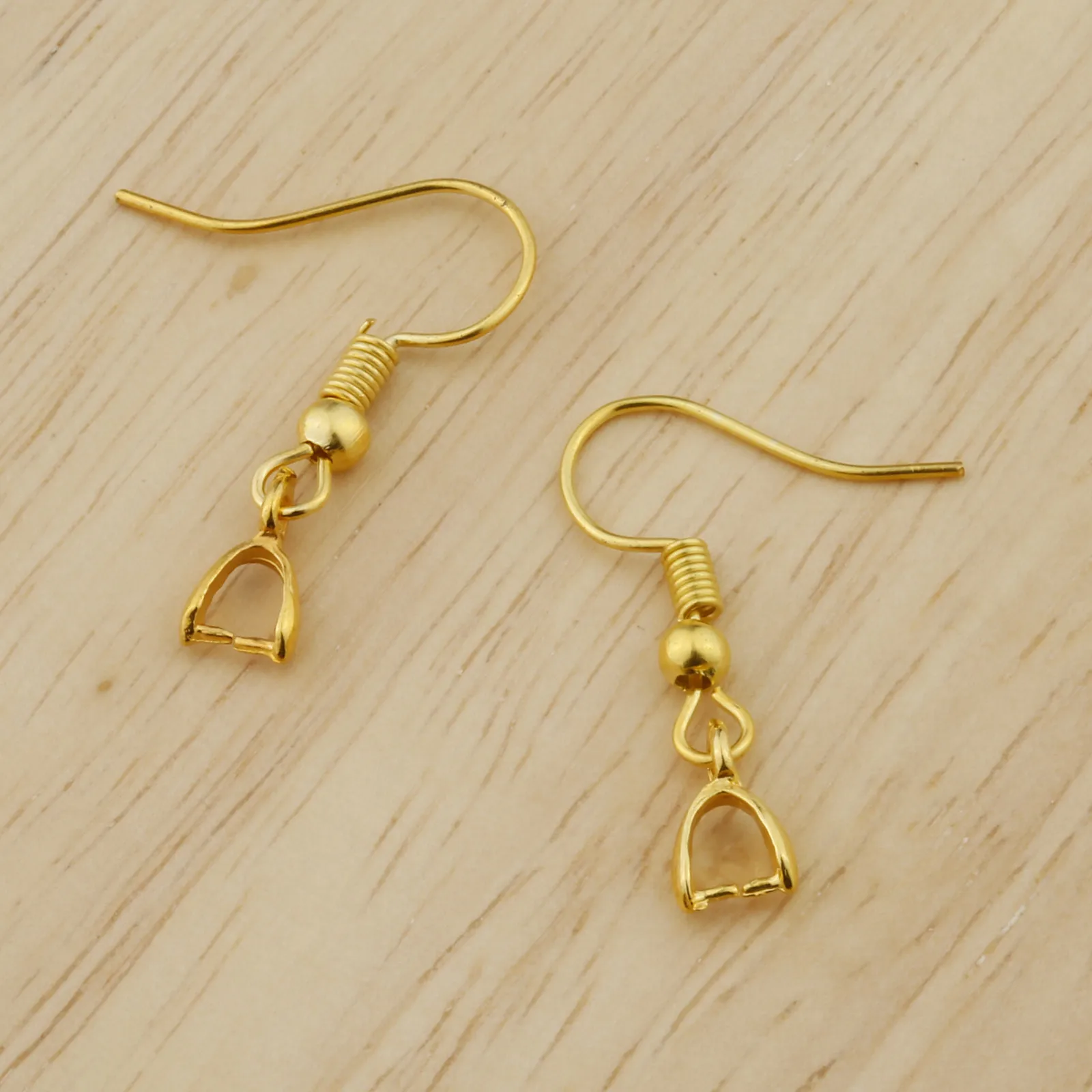 Серьги-гвоздики с зажимами серебристые/золотистые/медные зажимы для ювелирных