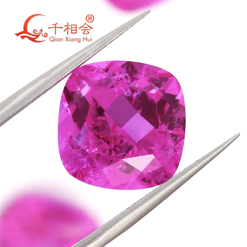 Розово-розовый/морганит розовый цвет подушка созданная в лаборатории выращенный