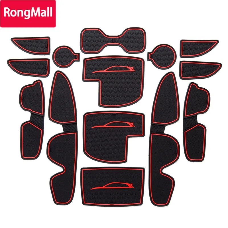 

Car Anti-Slip Gate Slot Cup Mat for Hyundai I30 I30 N 2017 - 2022 Elantra GT Accessories Rubber Coaster Door Groove Non-Slip Pad