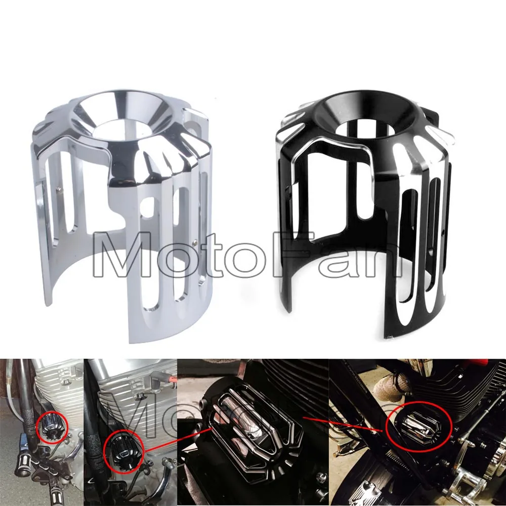 

Motorcycle Oil Filter Cover Replacement Machine Grid Billet CNC Aluminum for Harley 1200 custom hd exhaust nightster