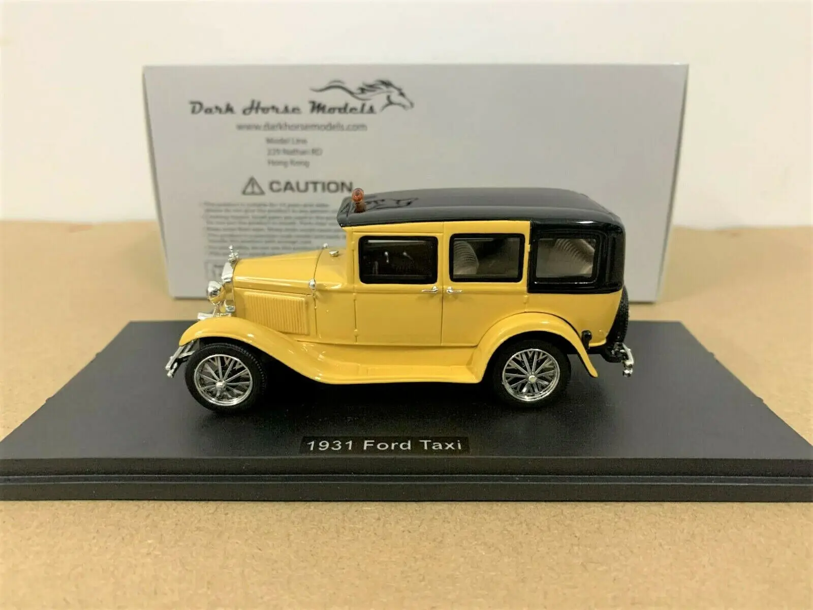 

Модели Dark Horse! Модель автомобиля Ford Taxi 1931 из смолы, новинка в коробке, 1/43