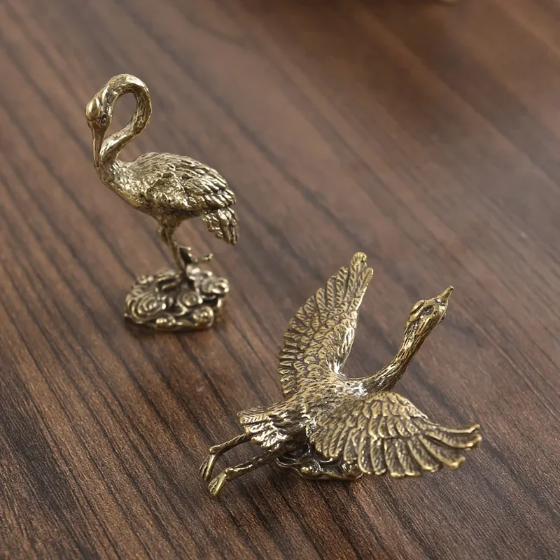 Латунный Летающий журавль для верховой езды красивое облако чай домашних