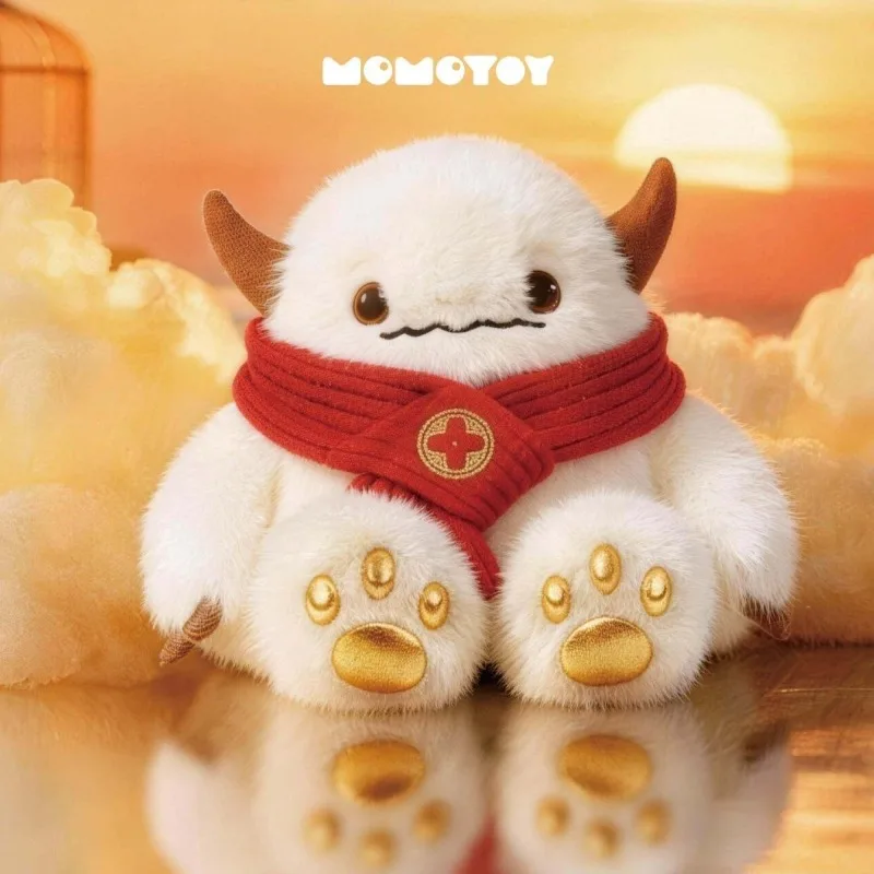 Фото MOMOTOY Dundun Beast Family Новогодняя серия плюшевых игрушек-сюрпризов в миниатюрном формате, милые модные арт-коллекционные предметы, праздничный декор для стола, теплый подарок. №3