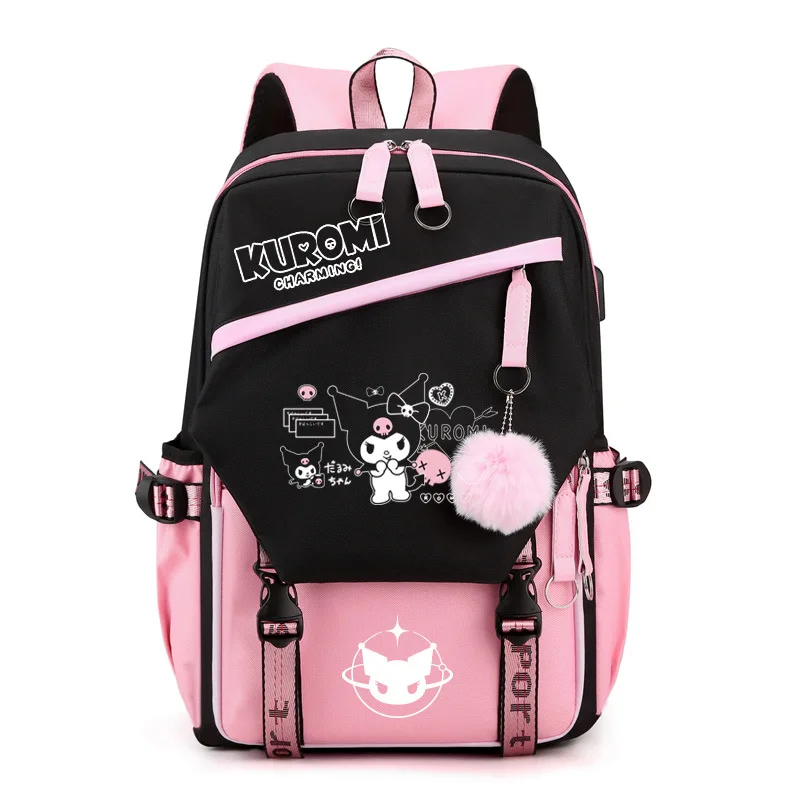 

Sanrio Kuromi Melody Backpack for Girls Japanese Cute Elementary School Junior High School Large Capacity School Bag Gift