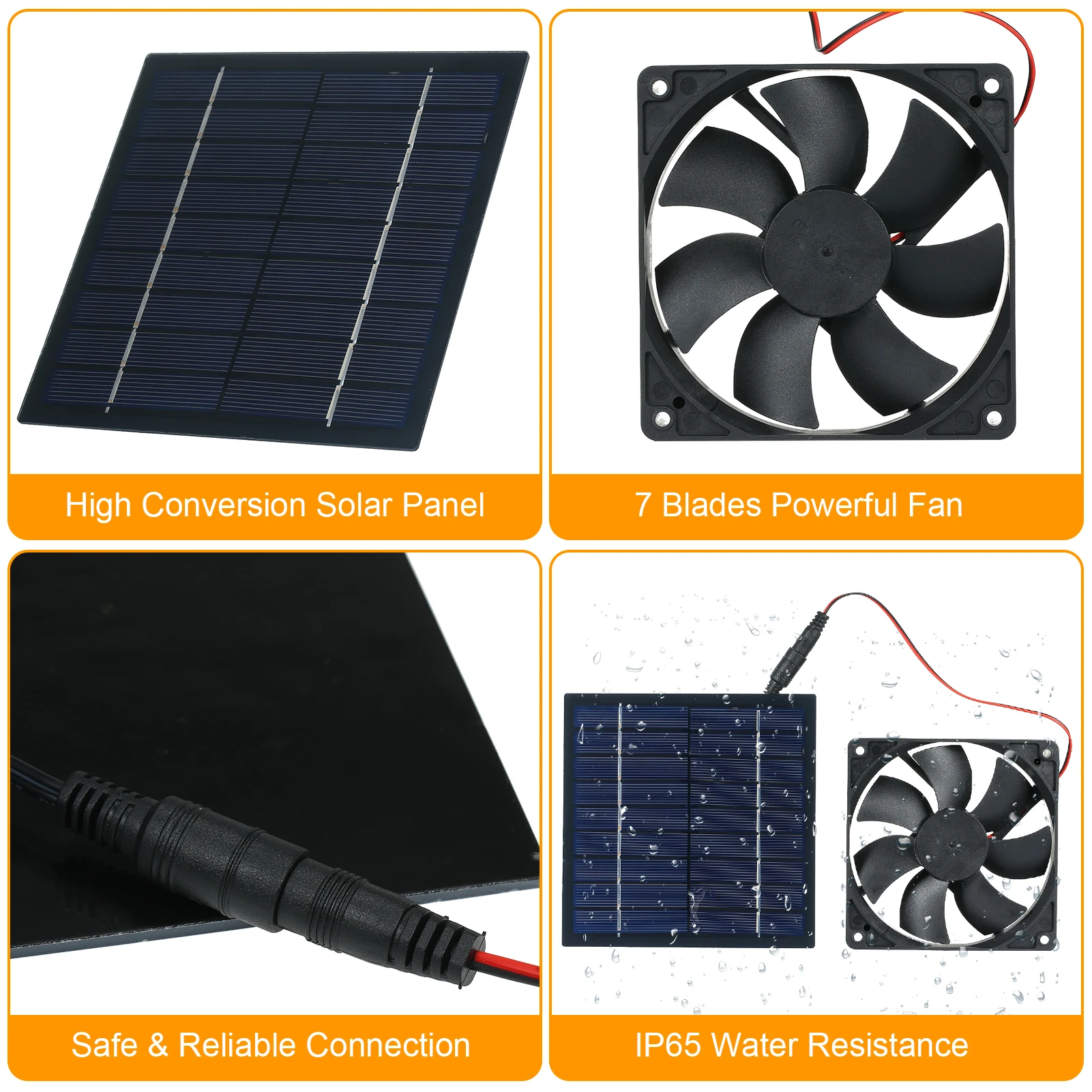 

Mini Solar Panel Powered Ventilator Fan Portable 5W Greenhouse Solar Exhaust Fan Solar Exhaust Fan Air Extractor