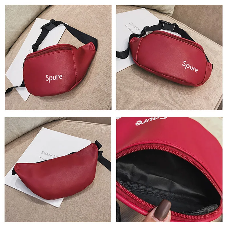 Cartoon Cute Kids' Shoulder Bag PU Leather Small Backpack Trendy Chest bag for Kids Dumpling Wrap Water Resistant waist bag