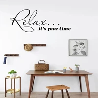 relax its your time life quote wall sticker home decor removable living room bedroom office decoration poster