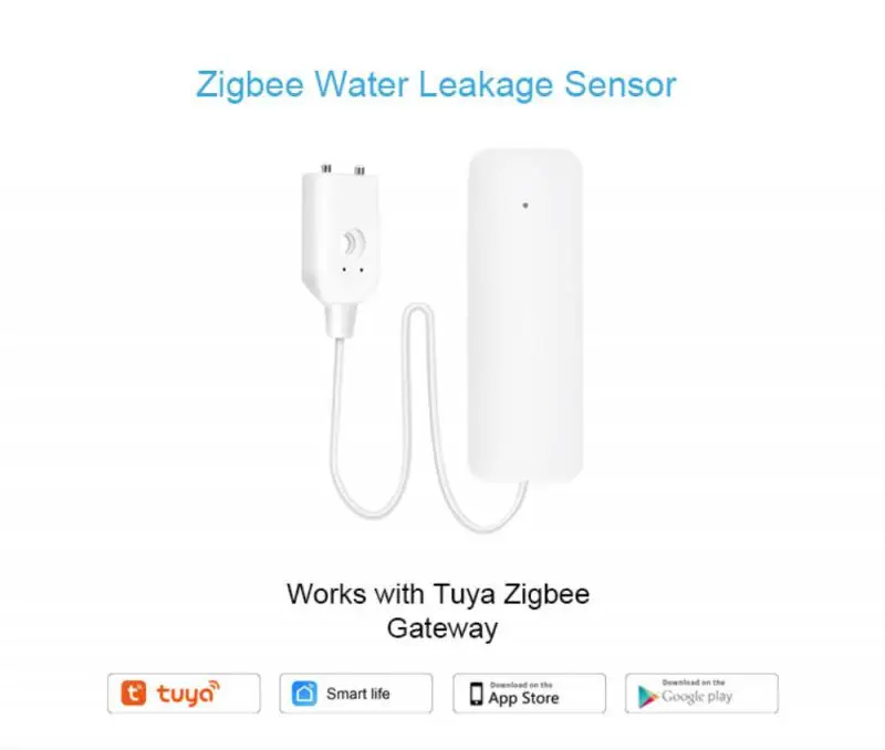 

Tuya Zigbee Leak Alarm Flood Overlow Detector Smart Home Alarm Overflow And Full Water Remote Alarm For Sink Toilet Bathroom