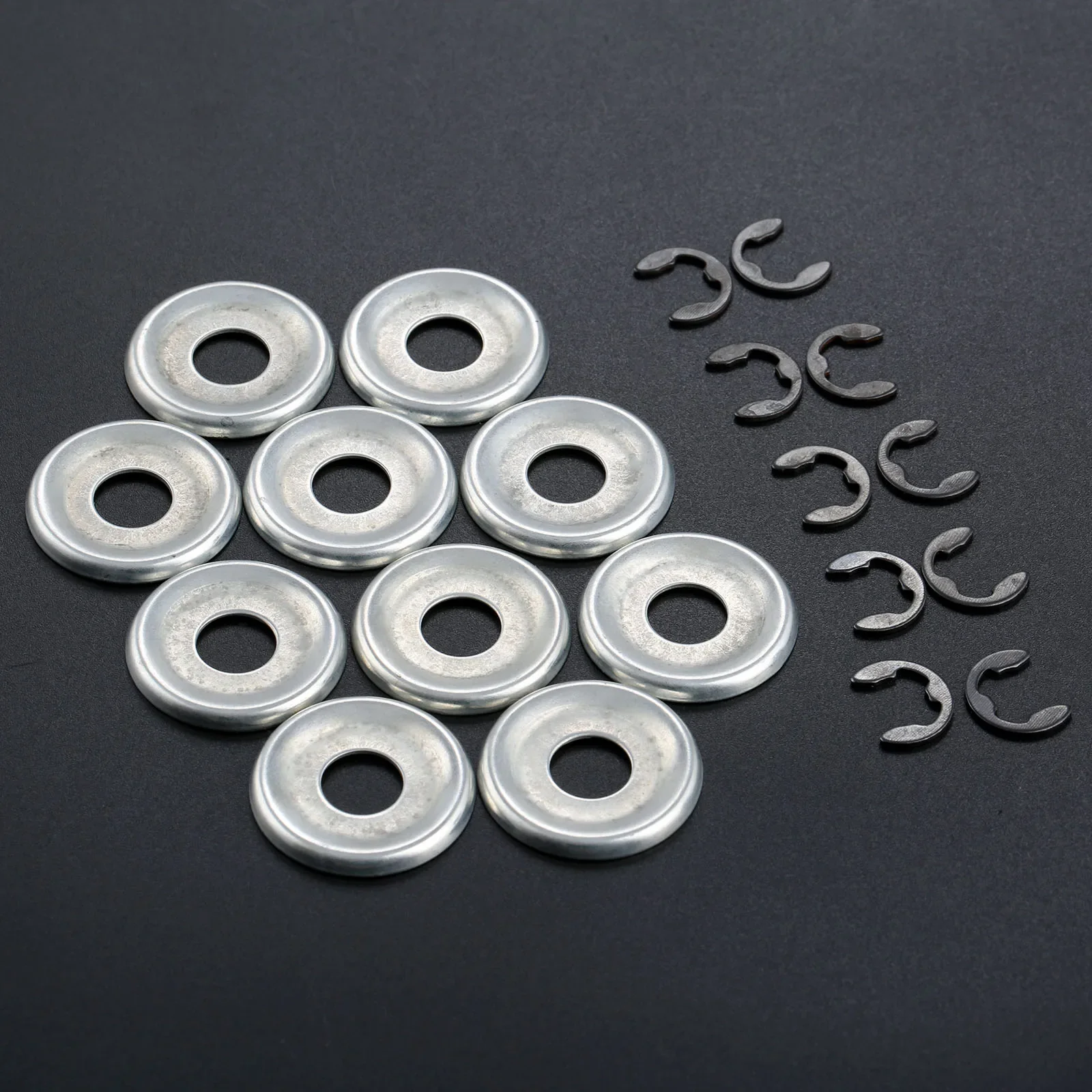 10 комплектов муфта цепной пилы & E-Clip Kit для STIHL 017 018 019 021 023 025 MS170 MS180 MS250 9460 624 0801/0000