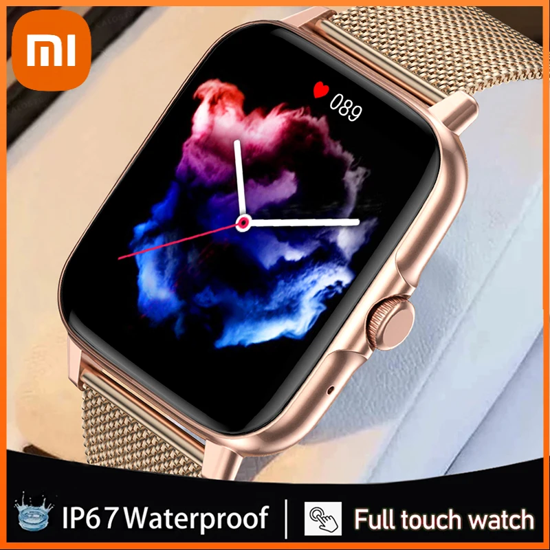 

Xiaomi New Bluetooth Call Smart Watch Women Full Touch Bracelet Fitness Tracker Blood Pressure Smart Clock Men Smartwatch Ladies