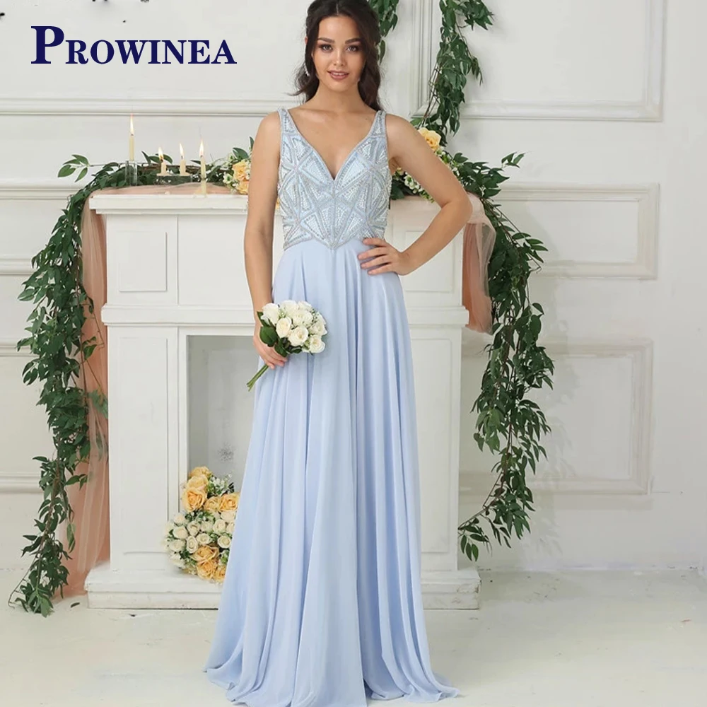 

Женское шифоновое платье без рукавов, с V-образным вырезом