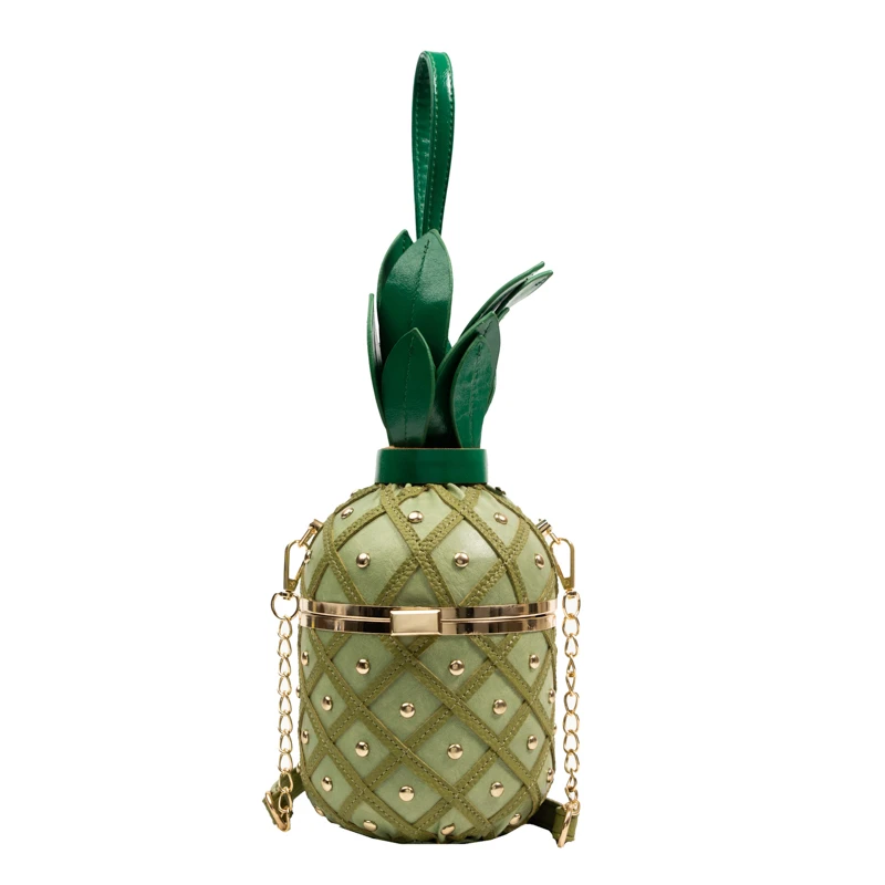 

GUTELINA Women's Bag Pineapple Shape Handbag Personality Shoulder Messenger Bag Fashion Mobile Phone Bag Cosmetic Bags for Women