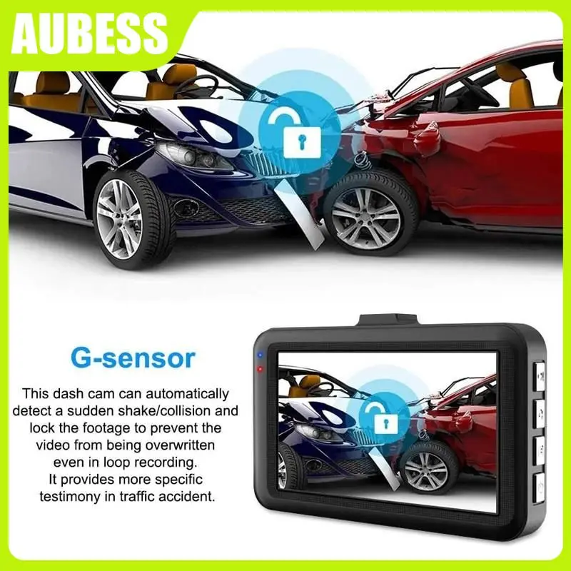 

3 Inch Large Screen Dash Cam Full Hd 1080p Car Dvr Universal Dash Camera Car Accessories Portable Mirror Driving Recorder