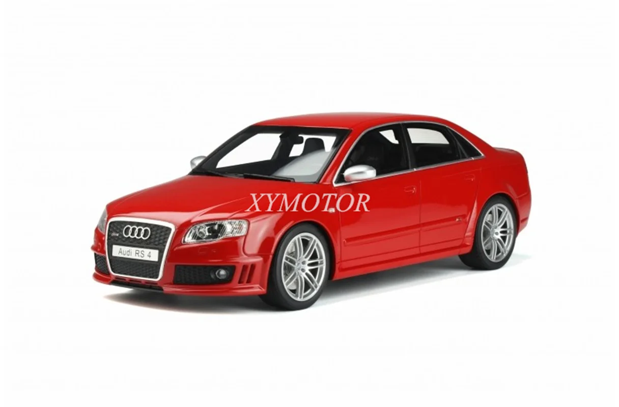 Модель автомобиля OTTO 1/18 для Audi RS4 A4 B7 4,2 FSI 2005 из смолы, красная игрушка, подарок, хобби, демонстрация, коллекция украшений
