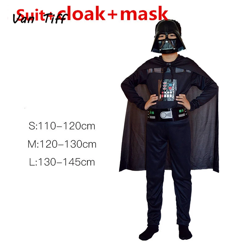 

Children's Set Cape White Stormtrooper Cosplay Costume Darth Vader Jumpsuit Anakin Skywalker Cosplay Party Cape Mask 2022