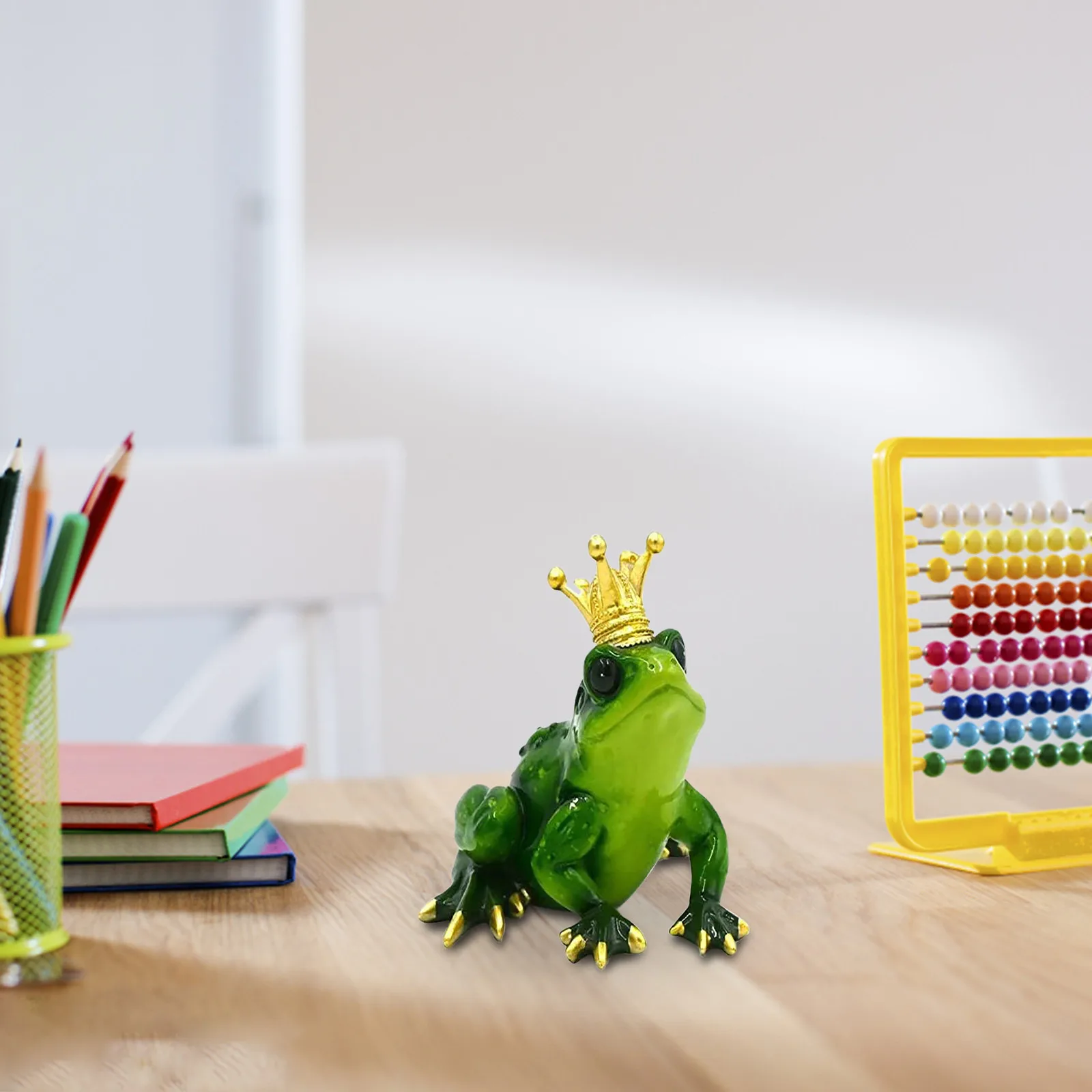 Удивительная Коллекционная статуя лягушки принца с короной декор для стола