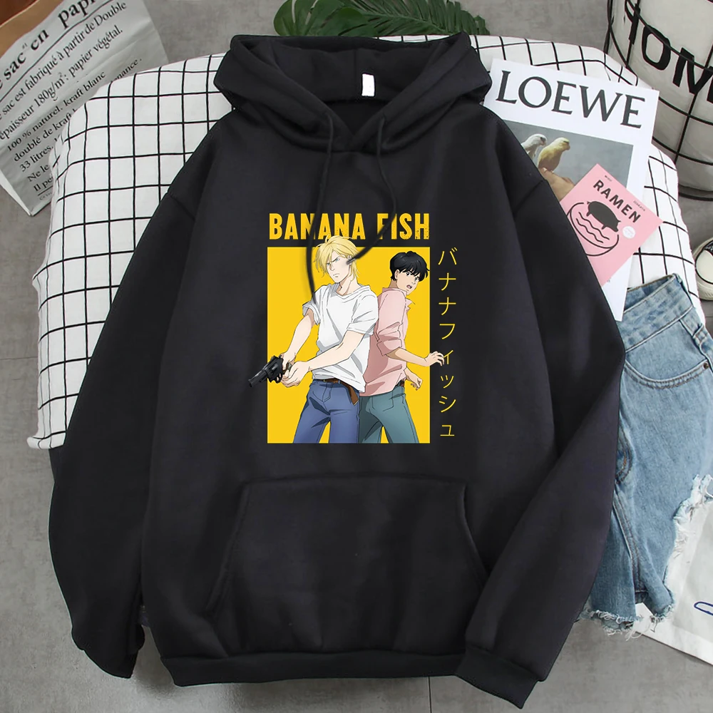 

Hoody Banana Fish Japanese Anime Printing Male Hoodies Street Hip Hop Men Sweatshirts Warm Fashion High Quality Mens Pullover