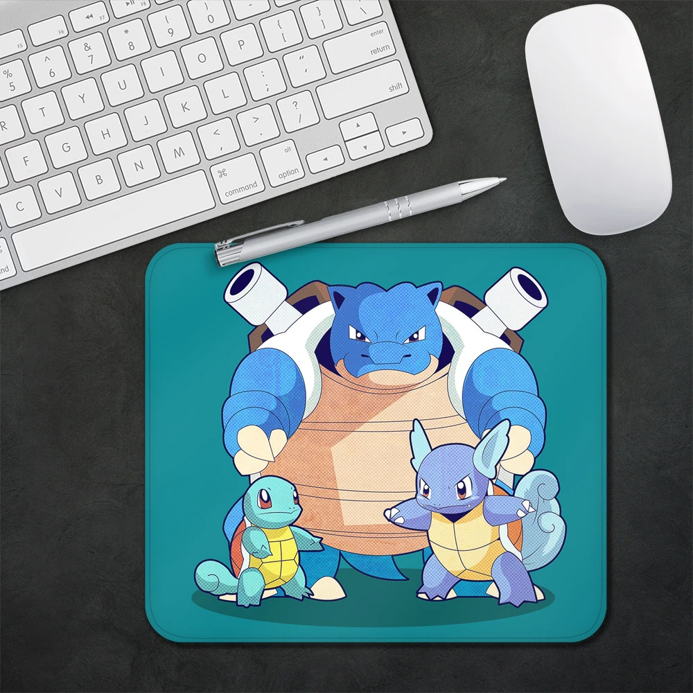 

Pokemon Squirtle Design Pattern Game mousepad Small Pads Rubber Mouse Mat MousePad Desk Gaming Mousepad Cup Mat