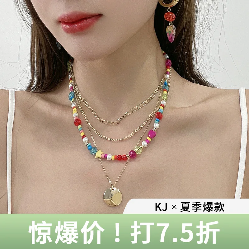 

See Mr. Copper Gold Plated Necklace Fruit Beaded Necklace Girls Bright Fashion Pendant Necklace Gifts