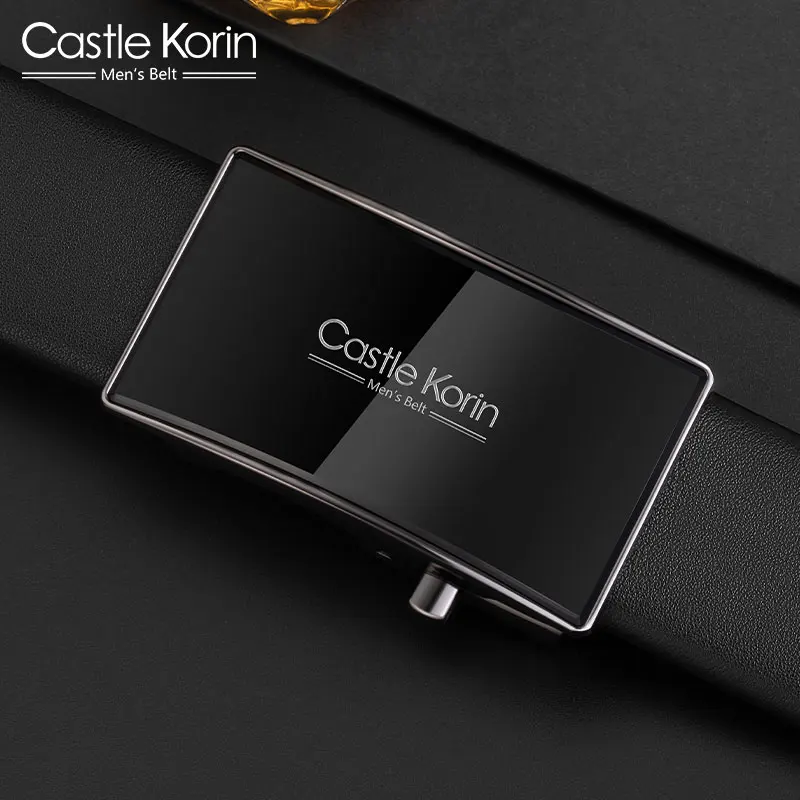 Мужской кожаный ремень с автоматической пряжкой мужской деловой корейский стиль