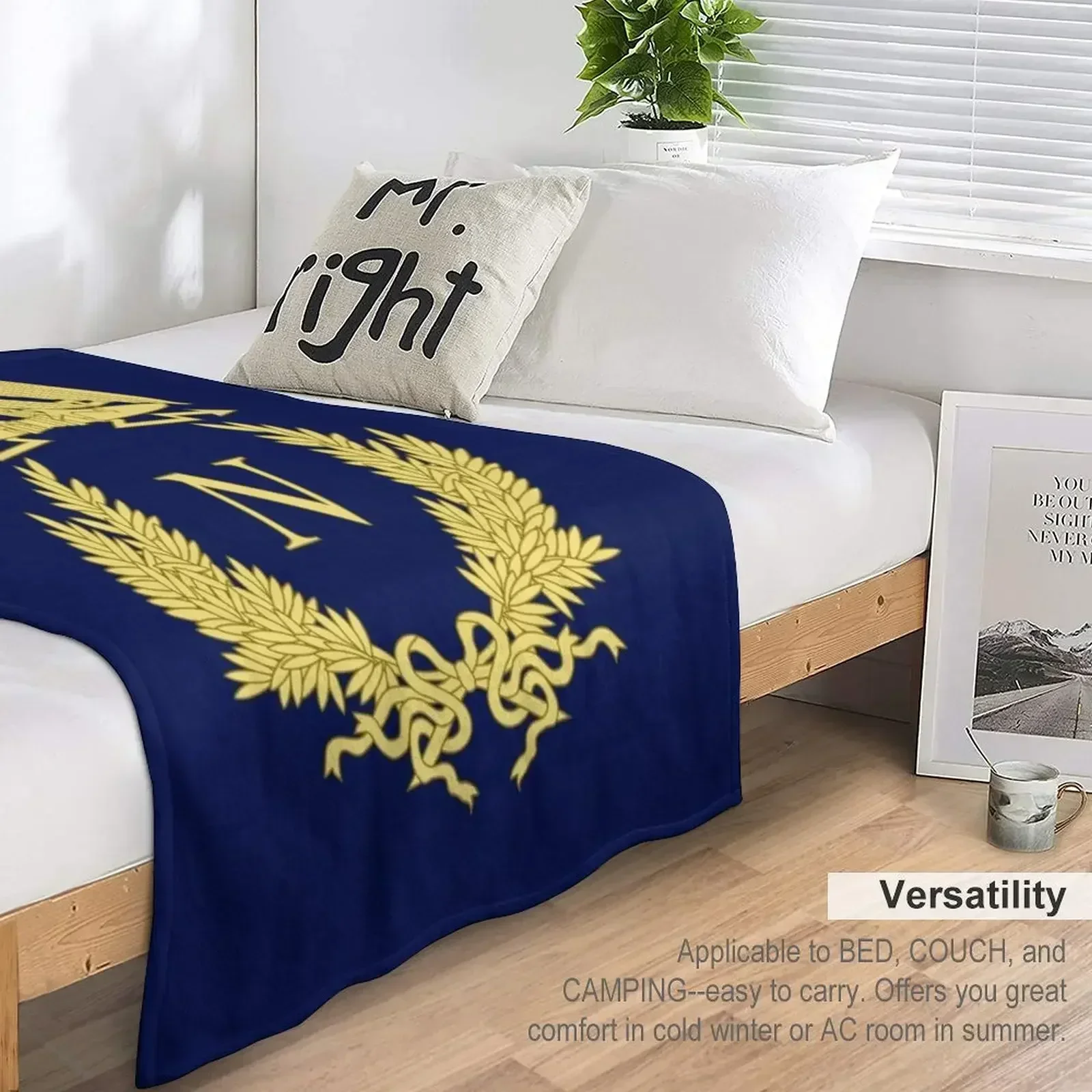 Одеяло Emblème de Napoléon Bonaparte фланелевая ткань мягкие клетчатые детские