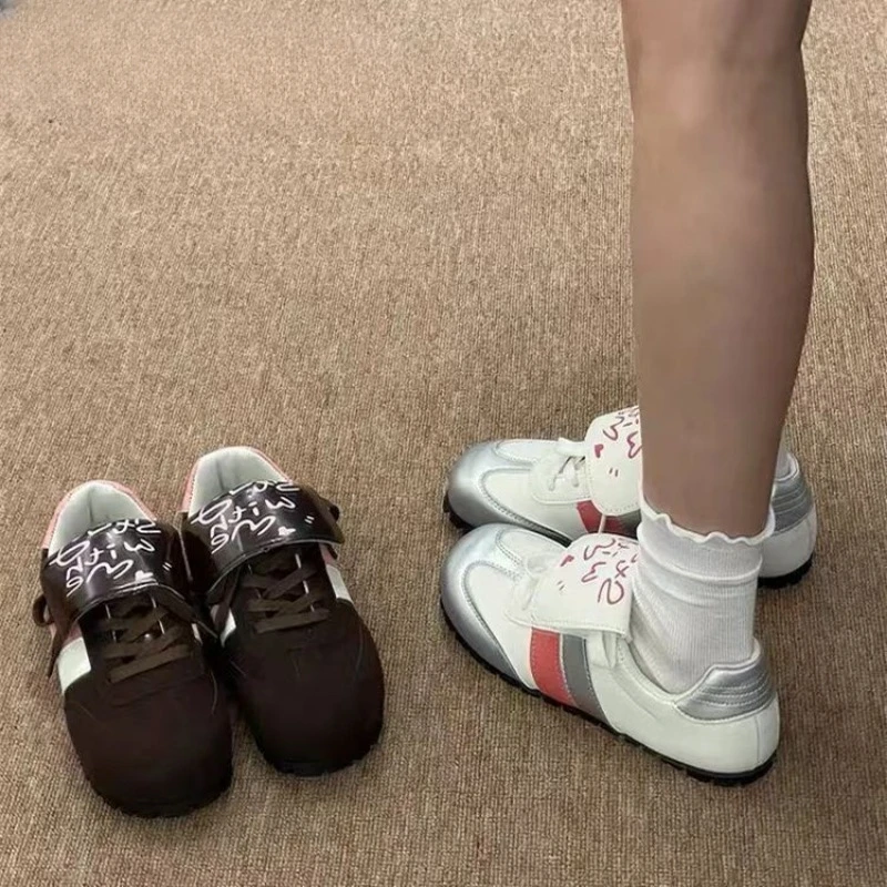 SHANPA Cute Puff Женская повседневная обувь из искусственной кожи с круглым носком