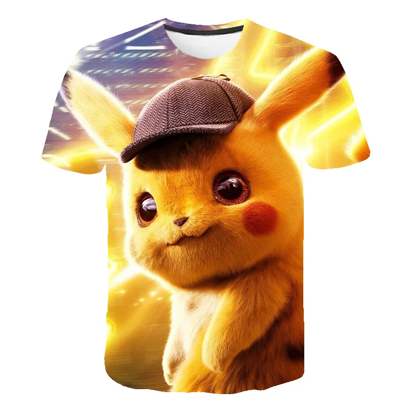 

Kids Girl T Shirt Summer Hip Boys Girls Tops Pokemon Tees Clothes Children Clothing Fashion Casual T-shirts Short Sleeve Wear