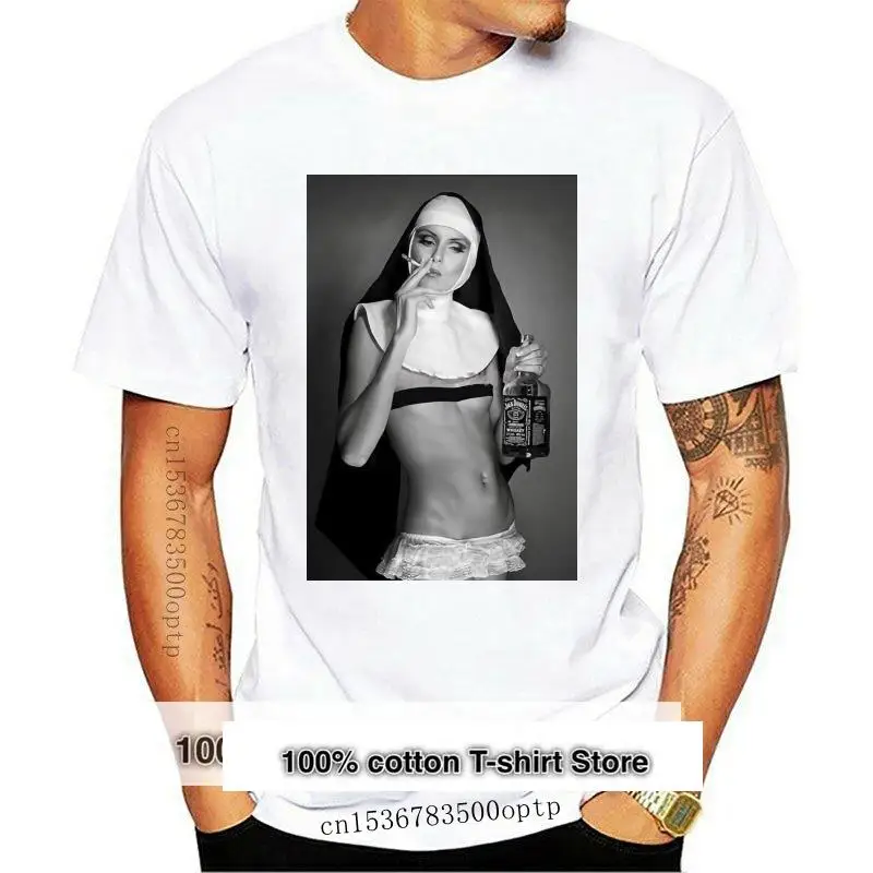 

Nun Smoking & Drinking T Shirt Funny Cool Designer Summer Top Gift Present 010199