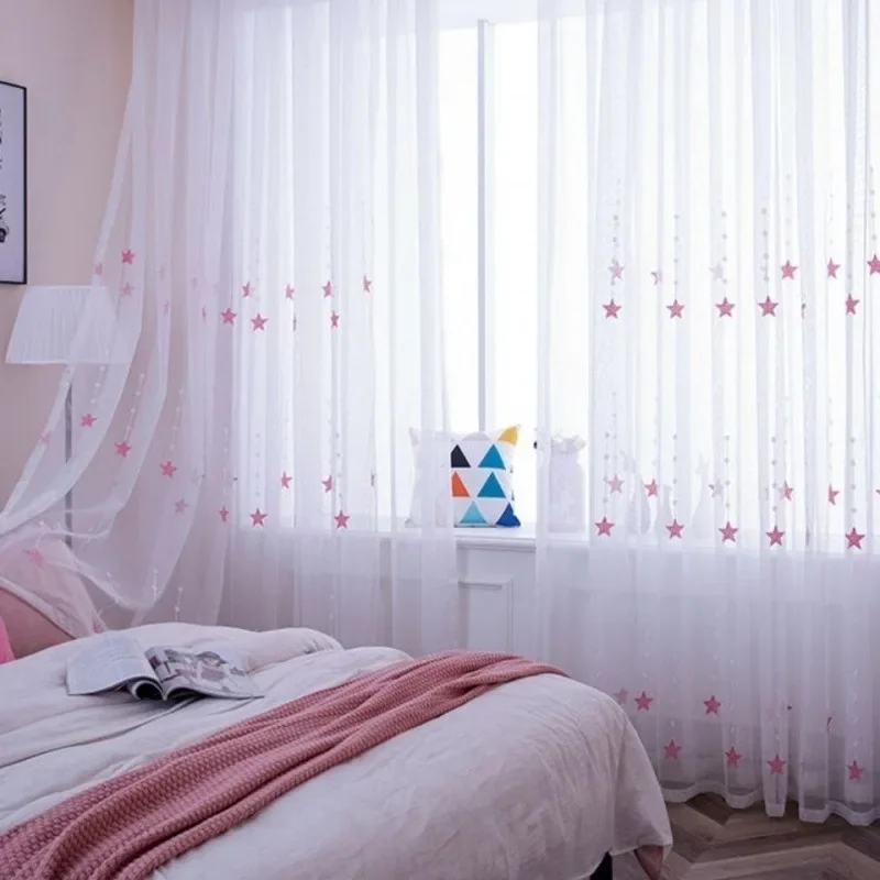 

21142-XZ-градиентная Цветовая Печать Вуаль в скандинавском стиле серые окна современные занавески для гостиной Тюль прозрачная ткань Rideaux