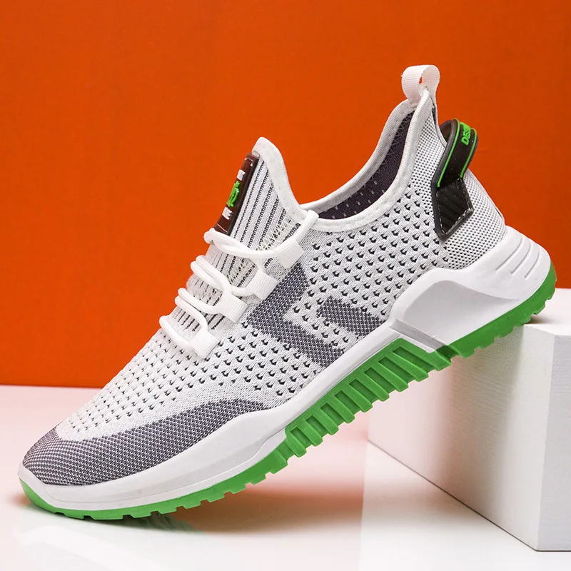 

Fashion Men Sneakers Mesh Casual Shoes Lac-up Mens Shoes Lightweight Vulcanize Shoes Walking Sneakers