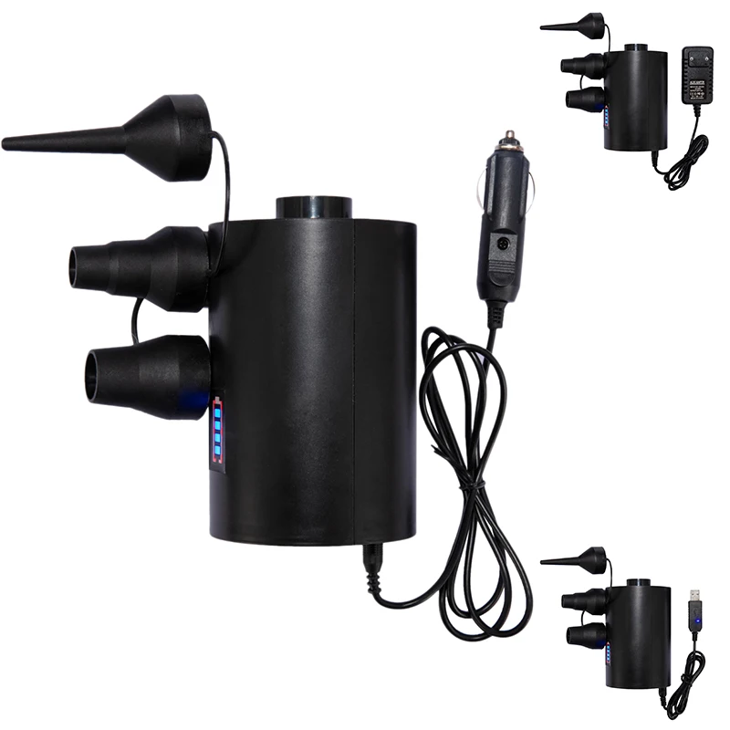 

Электрический воздушный насос 3 в 1, насос для плавательного кольца, воздушный матрас, Детская конструкция, воздушный насос с 3 насадками