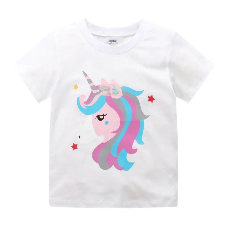 

Jumping Meters New Arrival Purple Rainbow Girls Tees Cotton Summer Toddler Clothes Hot Selling Kids Tops Children's Tshirts