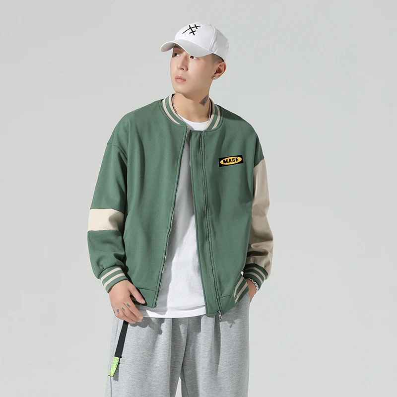 Куртка-бомбер в стиле Харадзюку мужские бейсбольные куртки модная Повседневная