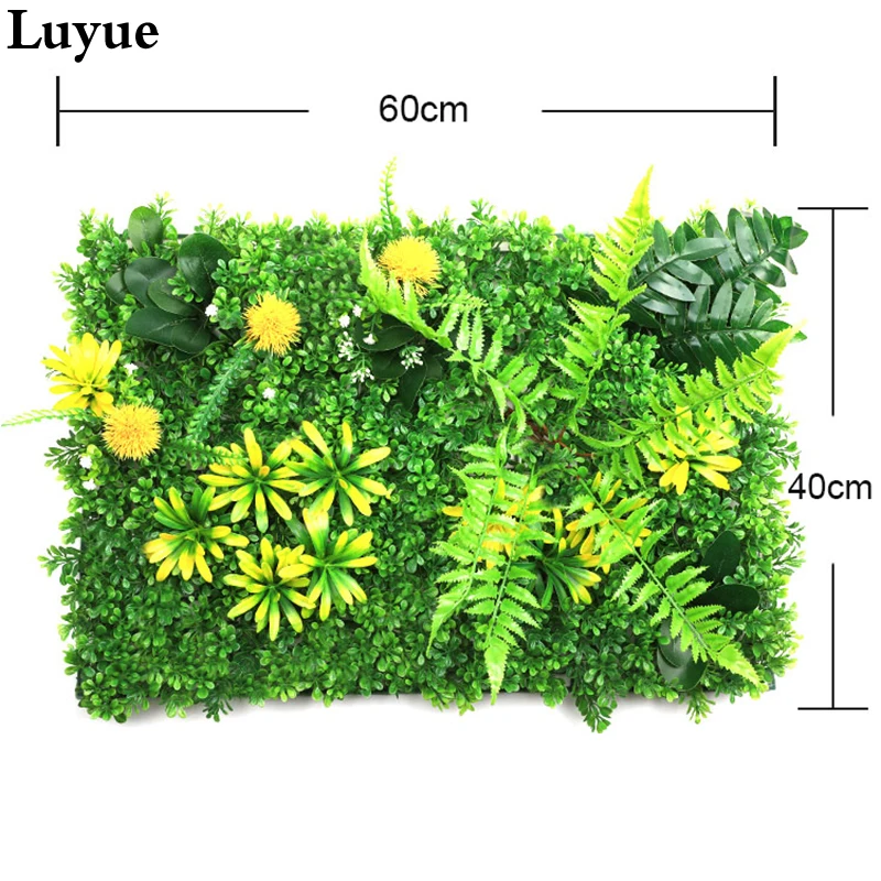 

40CM*60 CM Grass Mat Artificial Lawn Plant Wall Flower Garden Plant Moss Home Hotel Subtropical Plant Decorative Wall