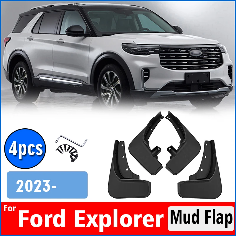 

FOR Ford Explorer 2023 Mudguard Fender Mud Flpa Guards Splash Mudfflaps Car Accessories Front Rear 4pcs