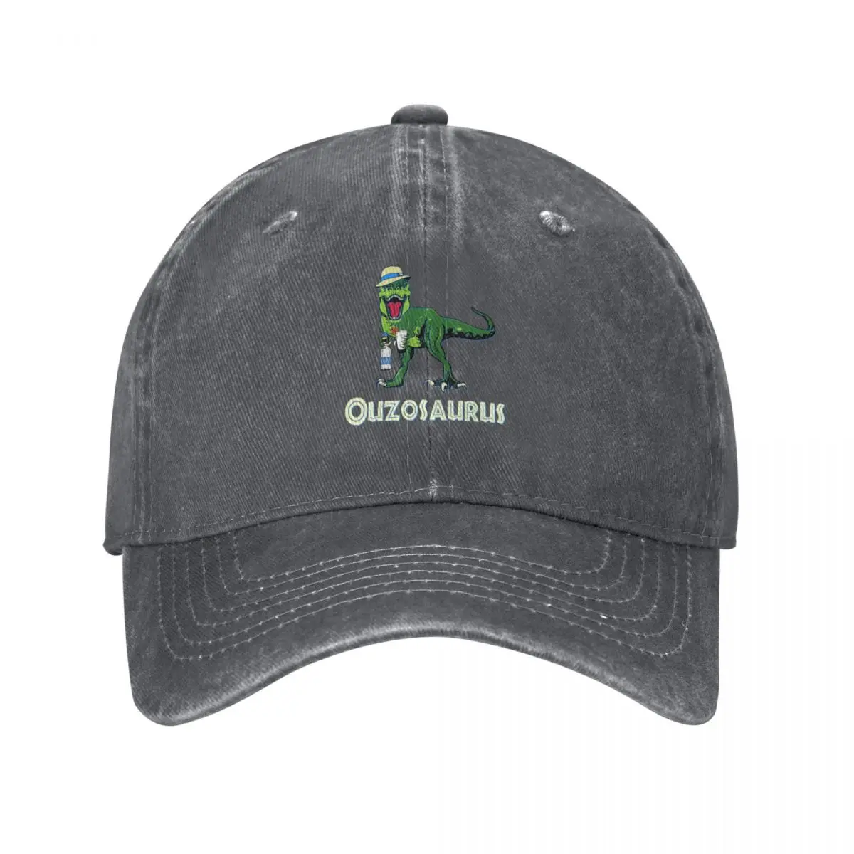 Ouzosaurus Rex Ouzo Dinosaur Drinker Бейсбольная кепка с графическим дизайном в стиле хип-хоп