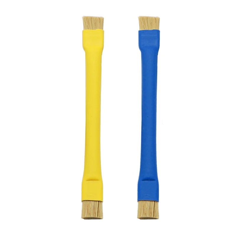 

New Small Portable Plastic Handle PCB-Circuit Board Anti Static Brush Yellow Blue