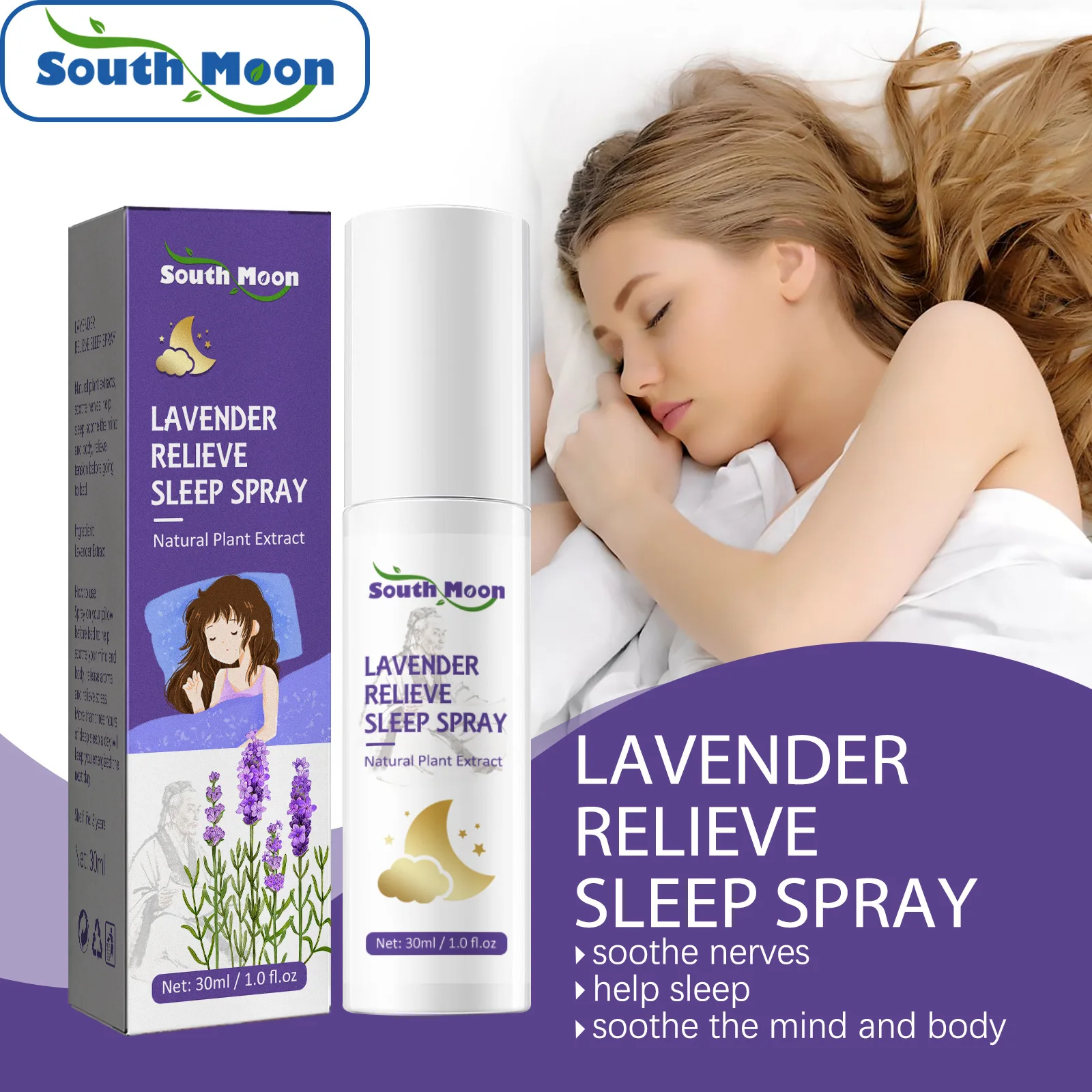 30ml Aromatherapy Sleep Lavender Vanilla Pillow Mist Lavender Sleep Spray Soothe Your Mind Body And With