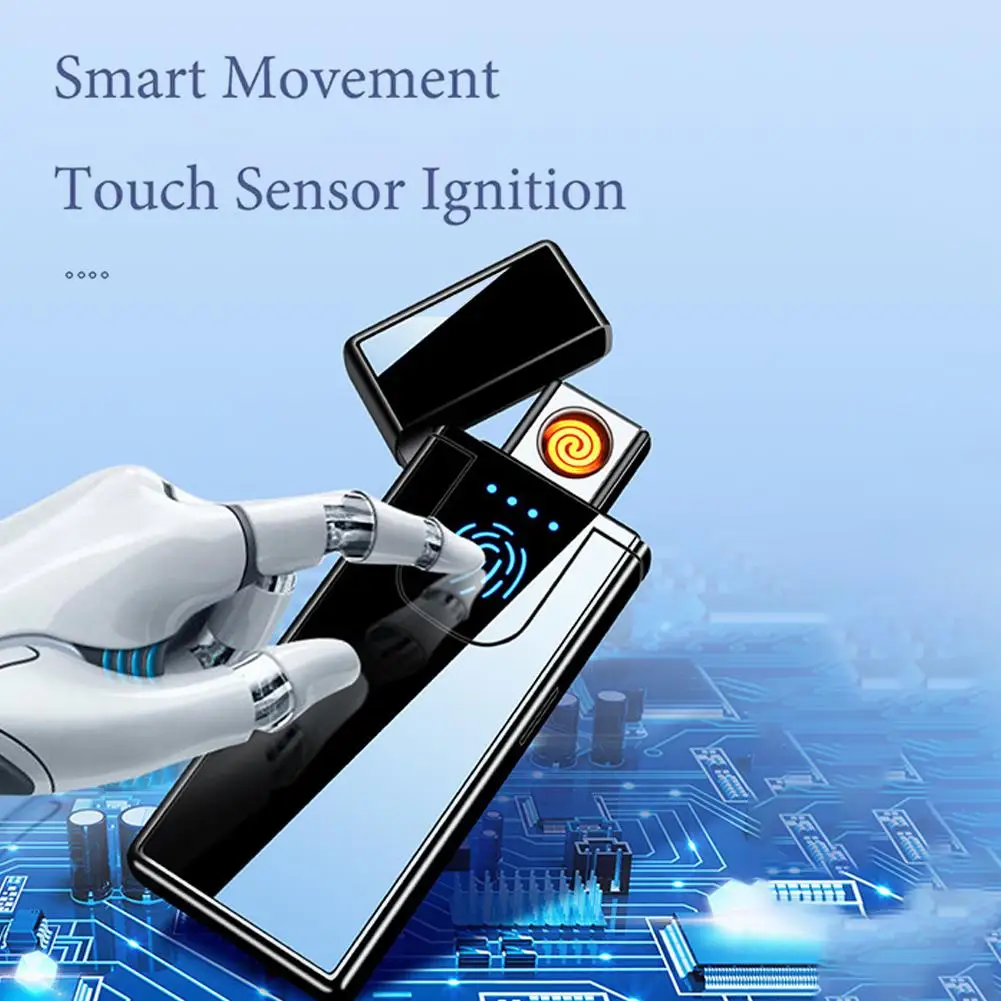 Пластиковая электрическая зажигалка с сенсорным управлением Usb перезаряжаемая