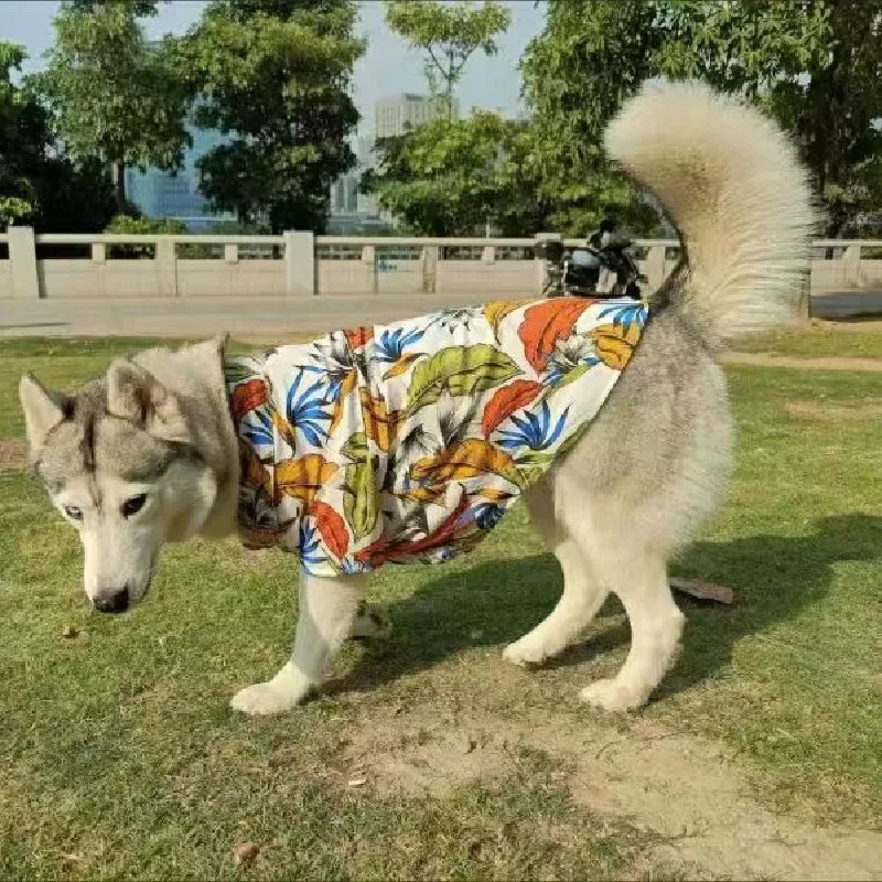 

Large Dog Shirt Summer Big Dog Clothing Corgi Shiba Inu Samoyed Husky Labrador Golden Retriever Dobermann Dogs Clothes Costumes