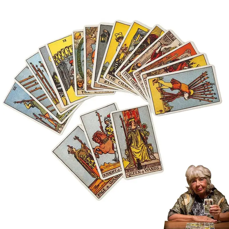 

Smith Waite Tarot Decks English Version Tarot Cards for Beginners Professionals Fortune Telling Card Deck Table Board Game