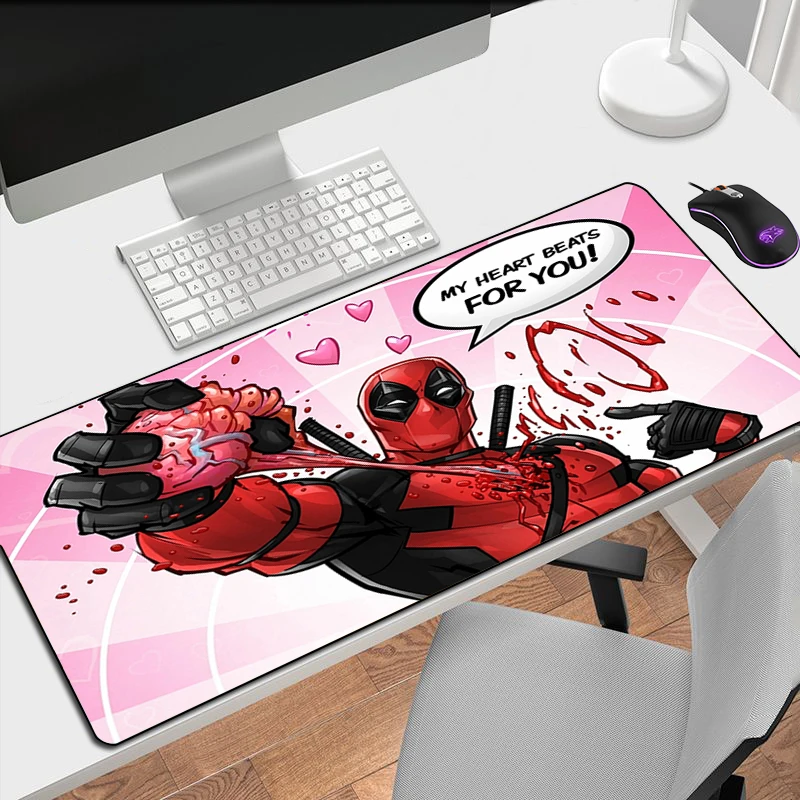 

Большой коврик для мыши Deadpool, игровая клавиатура, Настольная защита, коврик для мыши, Аниме Коврик для ПК Xxl, аксессуары, расширенная мышь, кл...