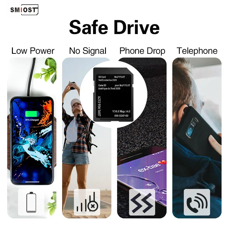 SMIOST Navigation Garmin для Mercedes AMG/C-class/E-класса/GLC Car Sat