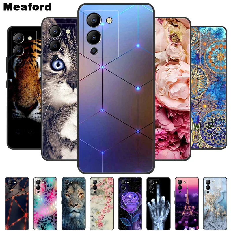

For Infinix Note 12 G96 Case X670 Shockproof Soft silicone TPU Back Cover For Infinix Note 12 Turbo Phone Cases Note12 G96 Cute