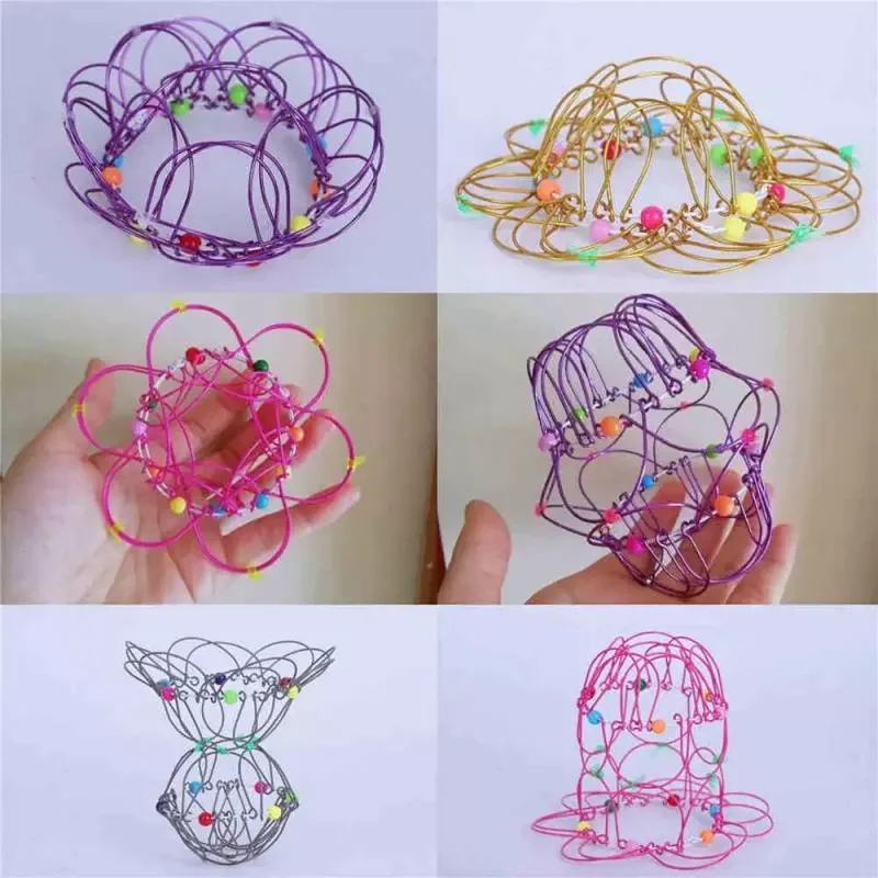 

Mandala Decompression Toy Variety Flower Basket Thirty-Six Variable Mild Steel Changeable Magic Wire Hoop Children's Toy Jok